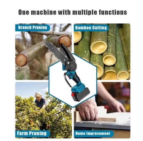 Minisierra de poda manual de 6 pulgadas, sierra eléctrica para carpintería, herramienta eléctrica de corte