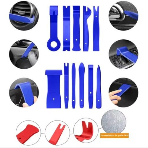 112 Piezas Juego Extracción Interior Coche Herramienta Extracción Estereo Coche Alicates de Interior Diy Juego de Herramienta