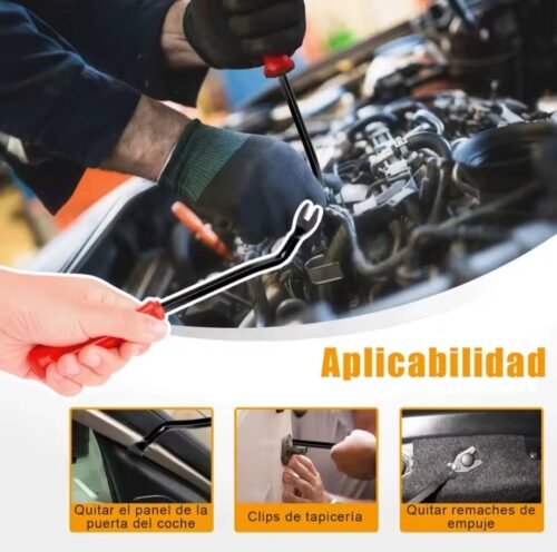 112 Piezas Juego Extracción Interior Coche Herramienta Extracción Estereo Coche Alicates de Interior Diy Juego de Herramienta