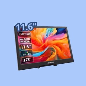 Monitor Portátil de 11,6 Pulgadas 1366x768p 60Hz HDMI para Videojuegos Switch PS4 Raspberry, Resolución Alta y Portabilidad