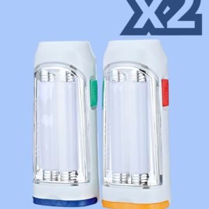 Pack de Dos Linternas Fluorescentes 5W 300Lm Multifunción para Iluminación Completa y Eficiente Ideal para Camping y Emergencias