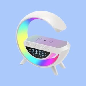 Despertador ALTAVOZ BLUETOOTH+cargador inalambrica+lámpara LED