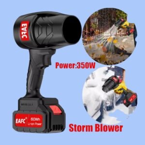 Turbo ventilador soplador de alta potencia, velocidad continua y batería de 21V