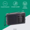 ·Pack x2 Radios a Pilas Portátiles AM-FM Compactos con Antena Extensible y Cuerda de Transporte Ideal para Uso Diario·
