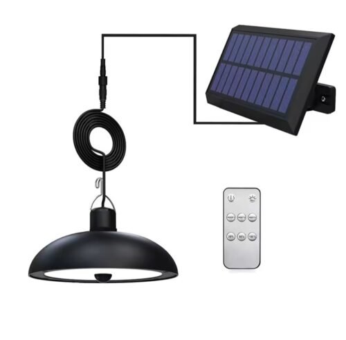 Luz Solar con 2 Lámparas Impermeables 156 LED Sensor de Movimiento Control Remoto Panel Solar 3.7W 4 Modos de Iluminación Ideal para Exteriores