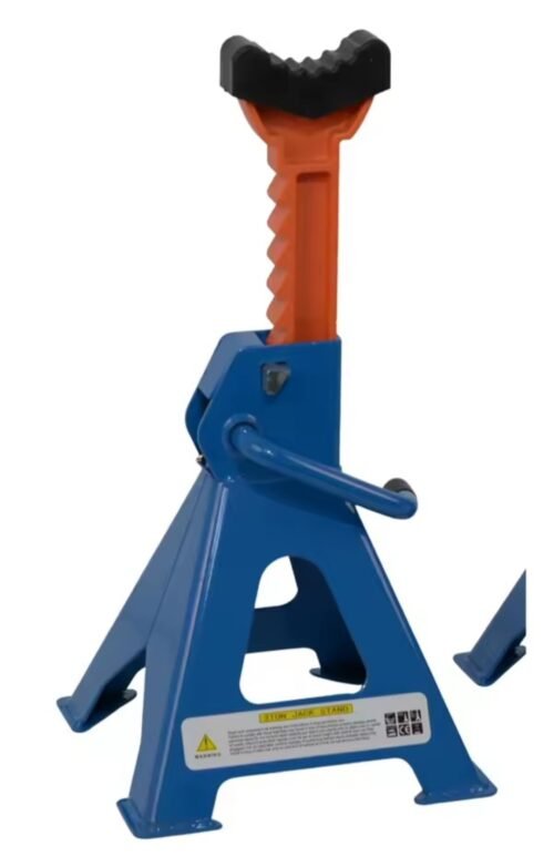 Juego de 2 Caballetes/Borriquetas 3 Toneladas Capacidad 3000 kg Altura Ajustable 300-410 mm Diseño Compacto y Plegable Estructura Reforzada 6 kg